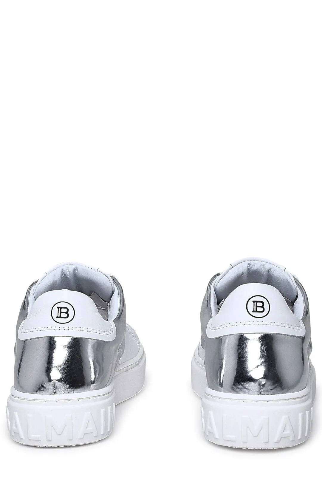 Balmain Kids Two-Tone Low Top Sneakers