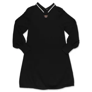 Burberry Kids Bear Patch Long Sleeve Dress