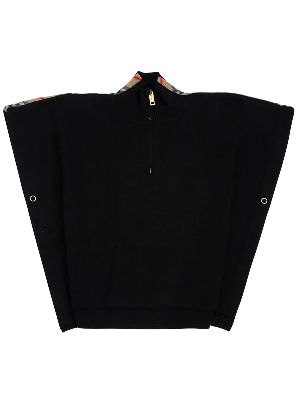 Burberry Kids Check Detail Poncho
