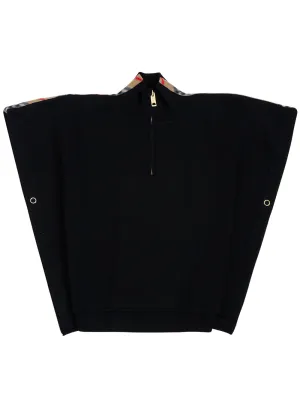 Burberry Kids Check Detail Poncho