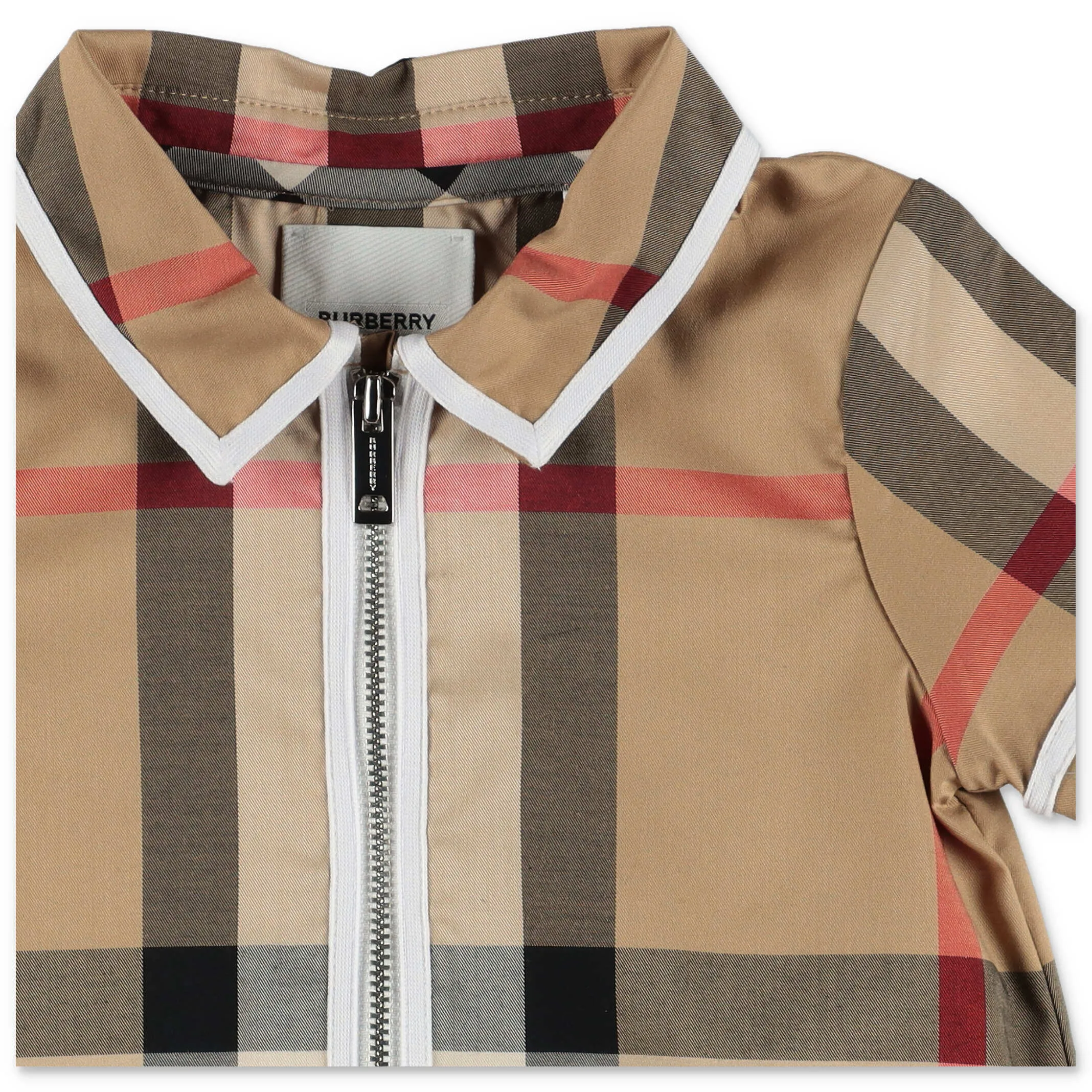 Burberry Kids Check Print Jumpsuit