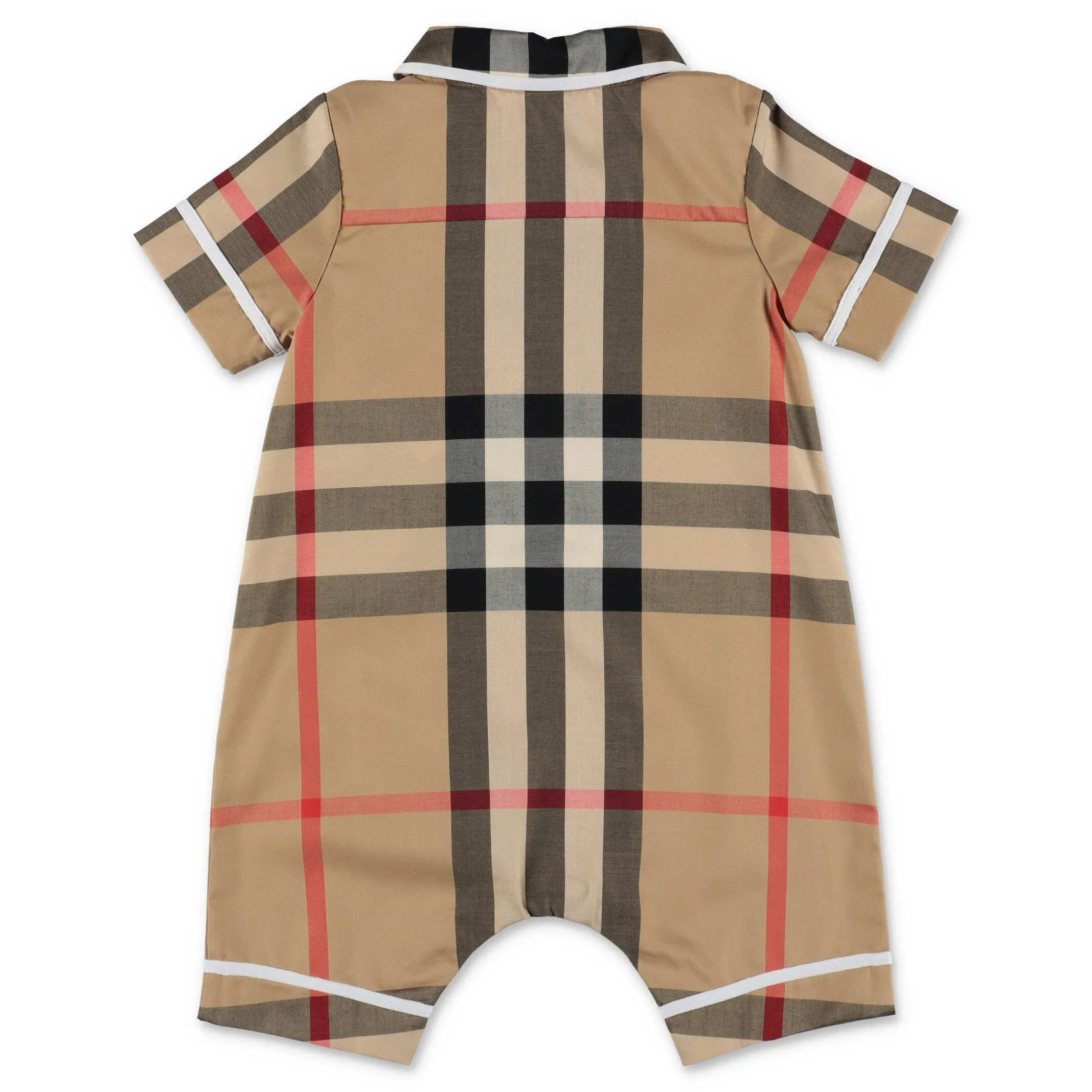 Burberry Kids Check Print Jumpsuit