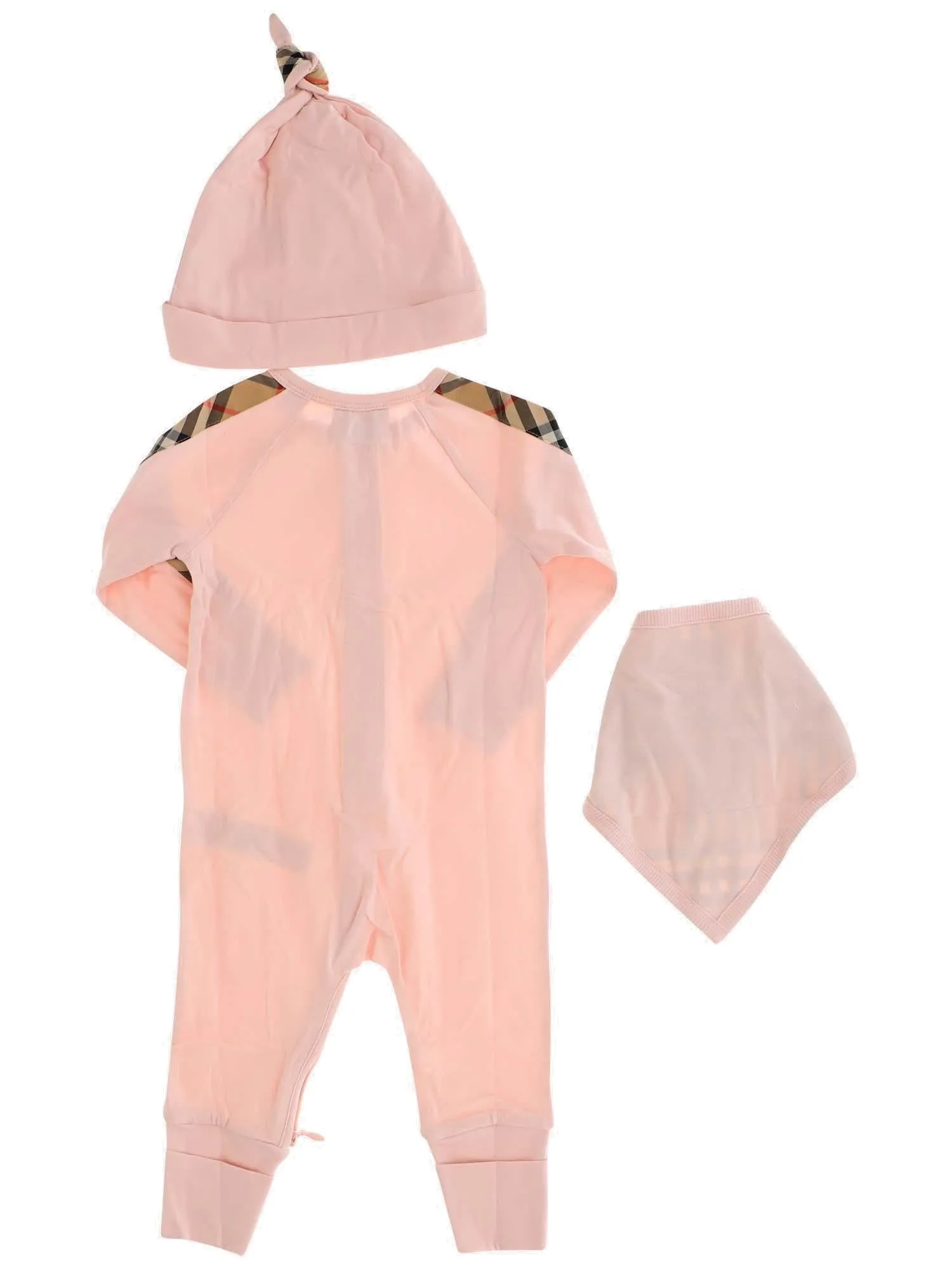Burberry Kids Check Trim Three-Piece Baby Gift Set