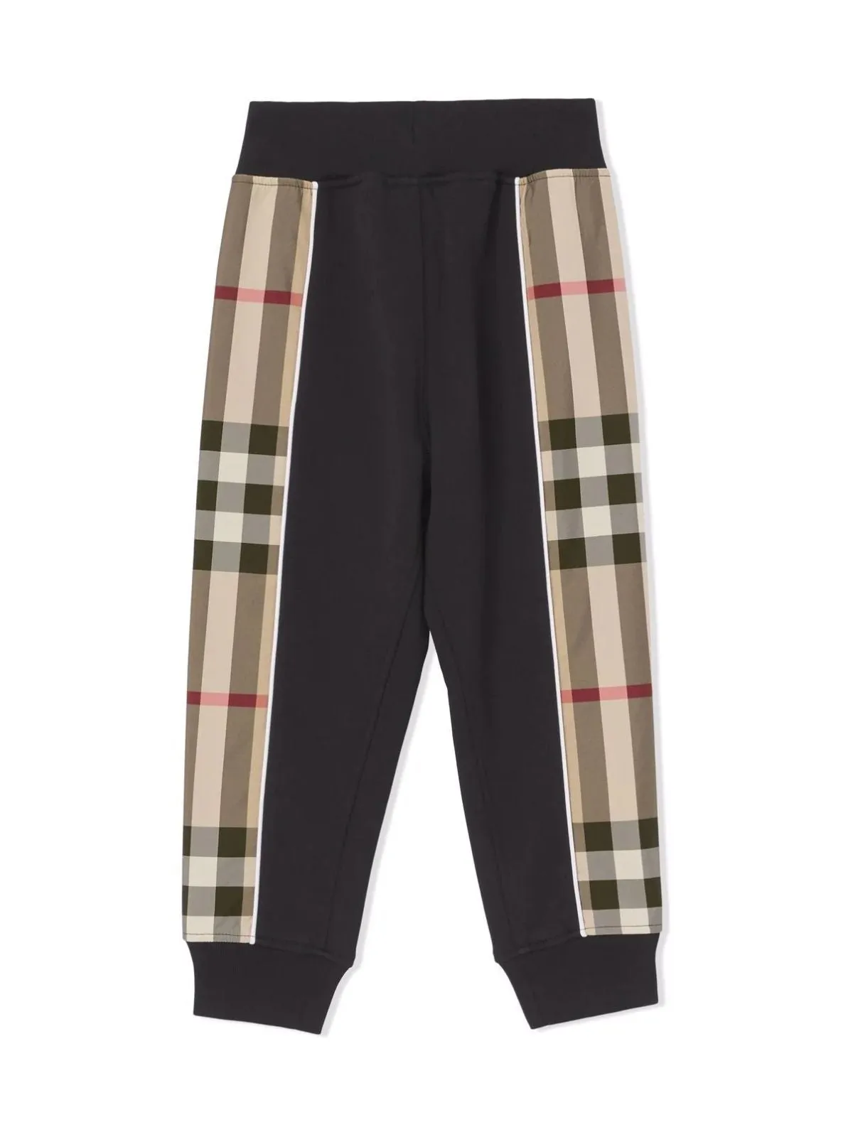 Burberry Kids Checked Panelled Sweatpants