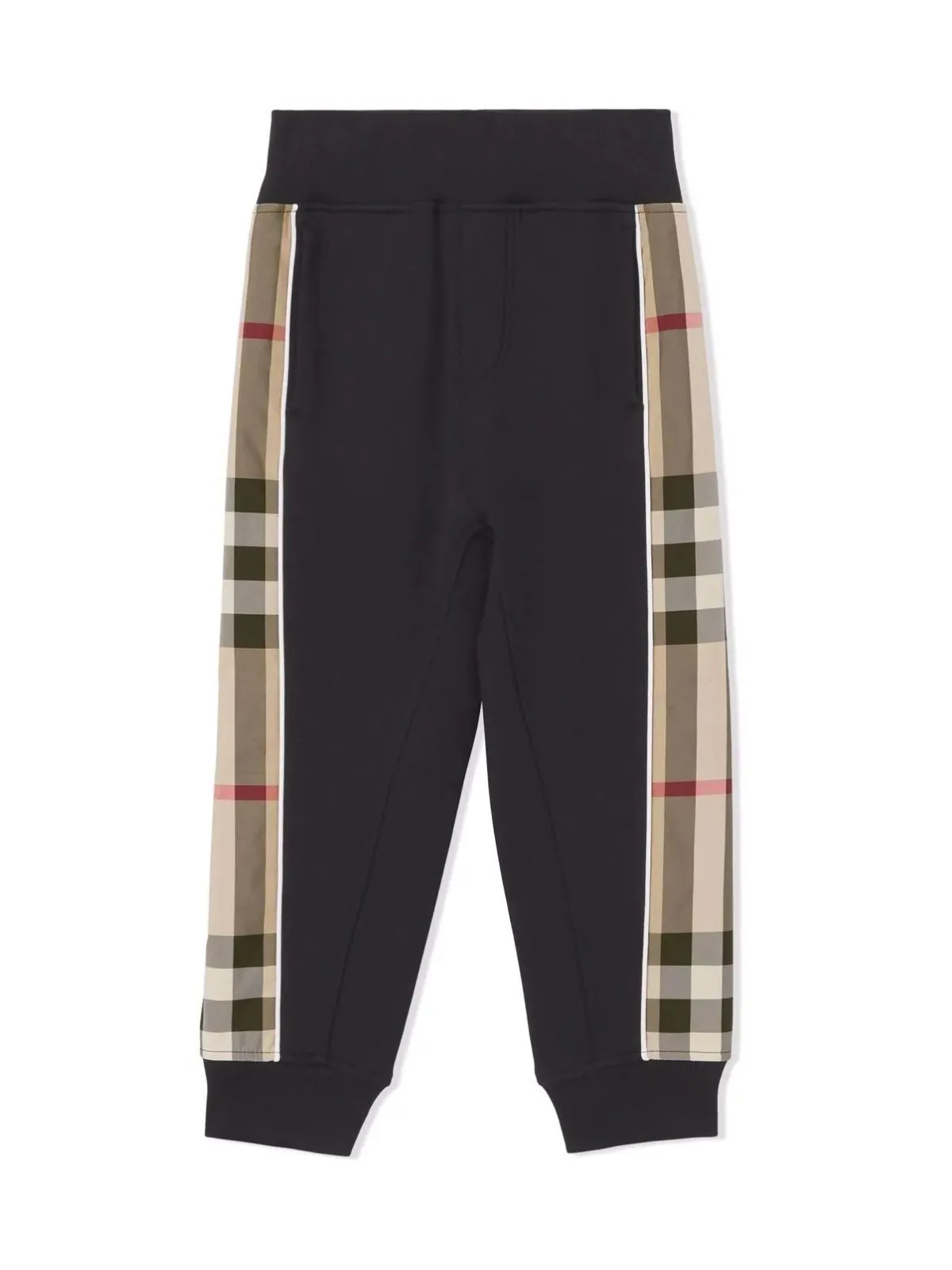 Burberry Kids Checked Panelled Sweatpants