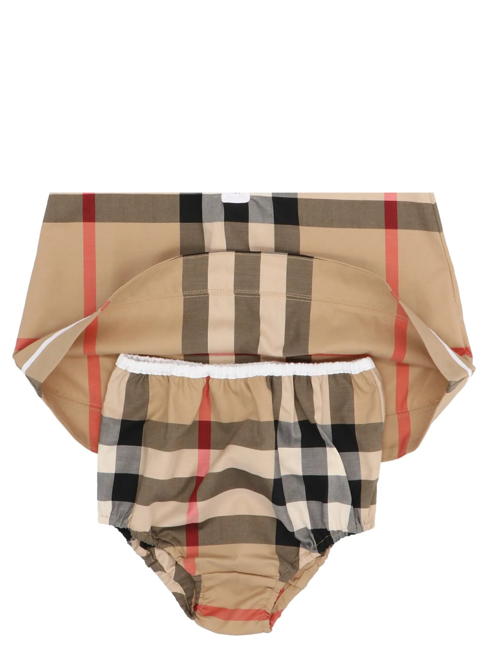 Burberry Kids Checked Printed Dress