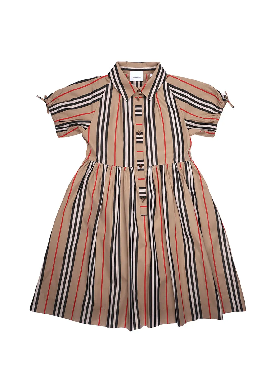 Burberry Kids Icon Stripe Print Dress