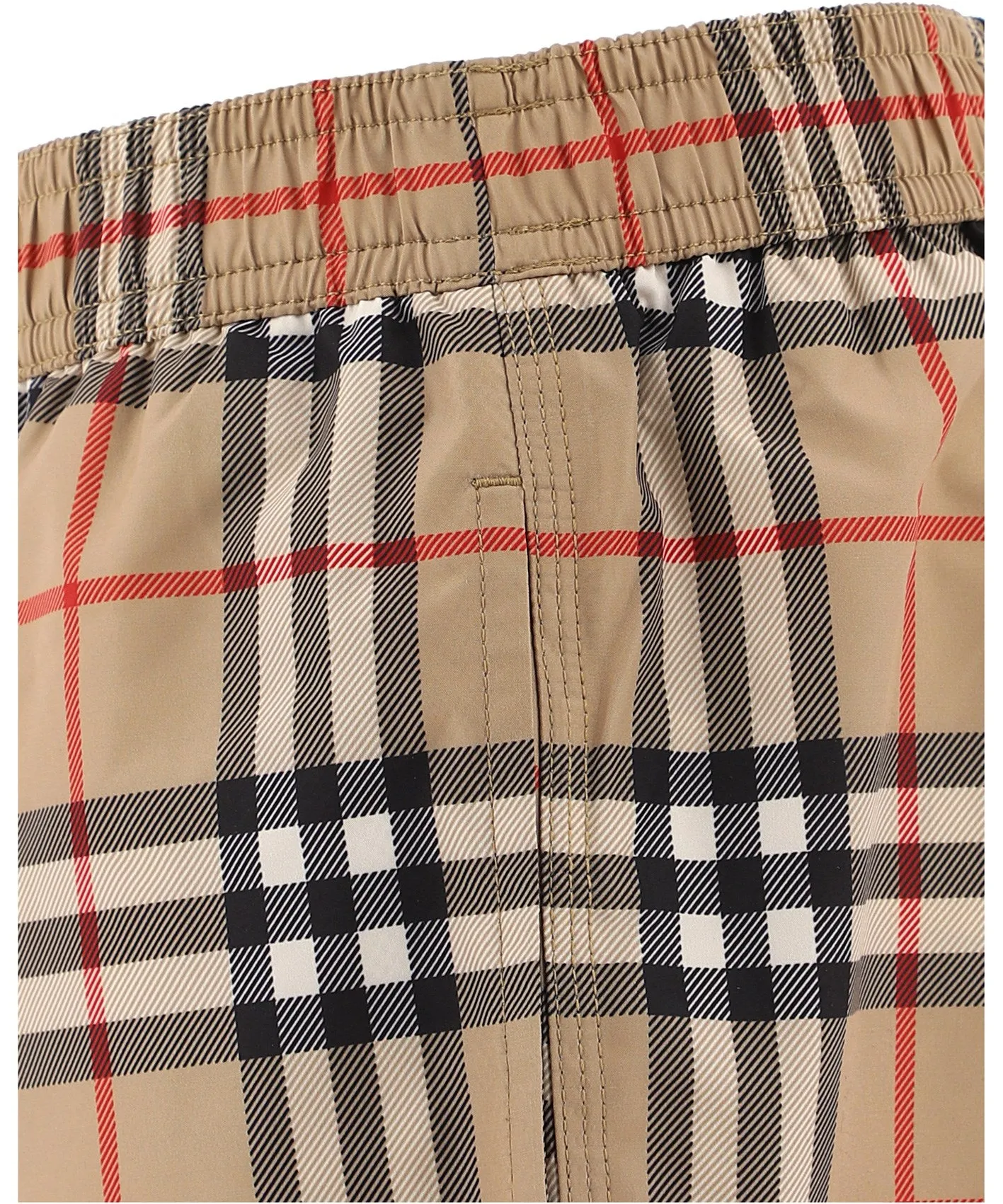 Burberry Kids Logo Appliqu Vintage Check Swim Shorts