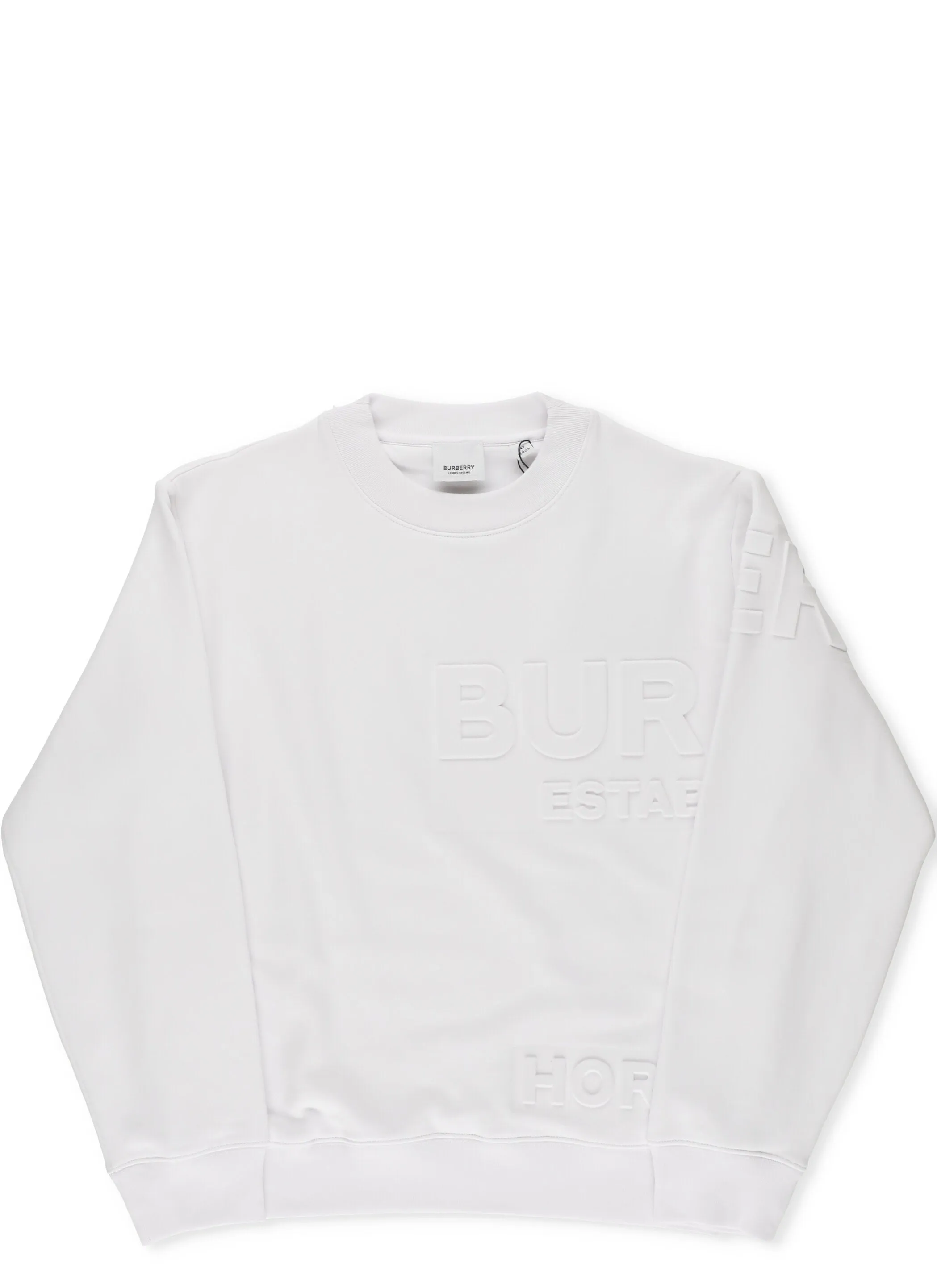 Burberry Kids Logo Embossed Sweatshirt