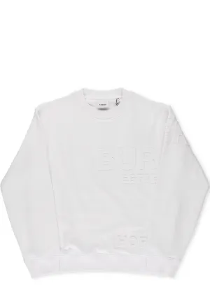 Burberry Kids Logo Embossed Sweatshirt
