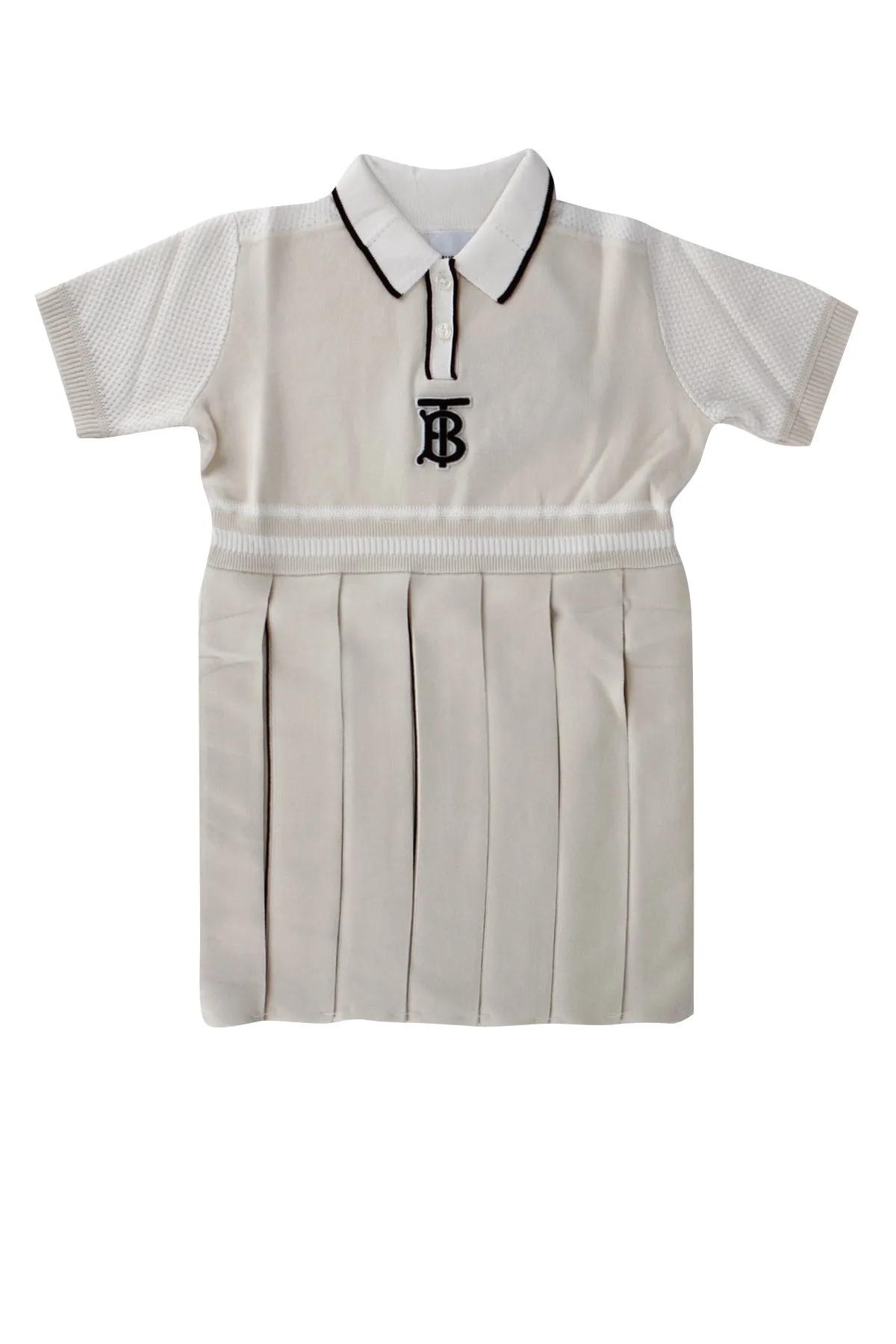 Burberry Kids Monogram Pleated Polo Dress