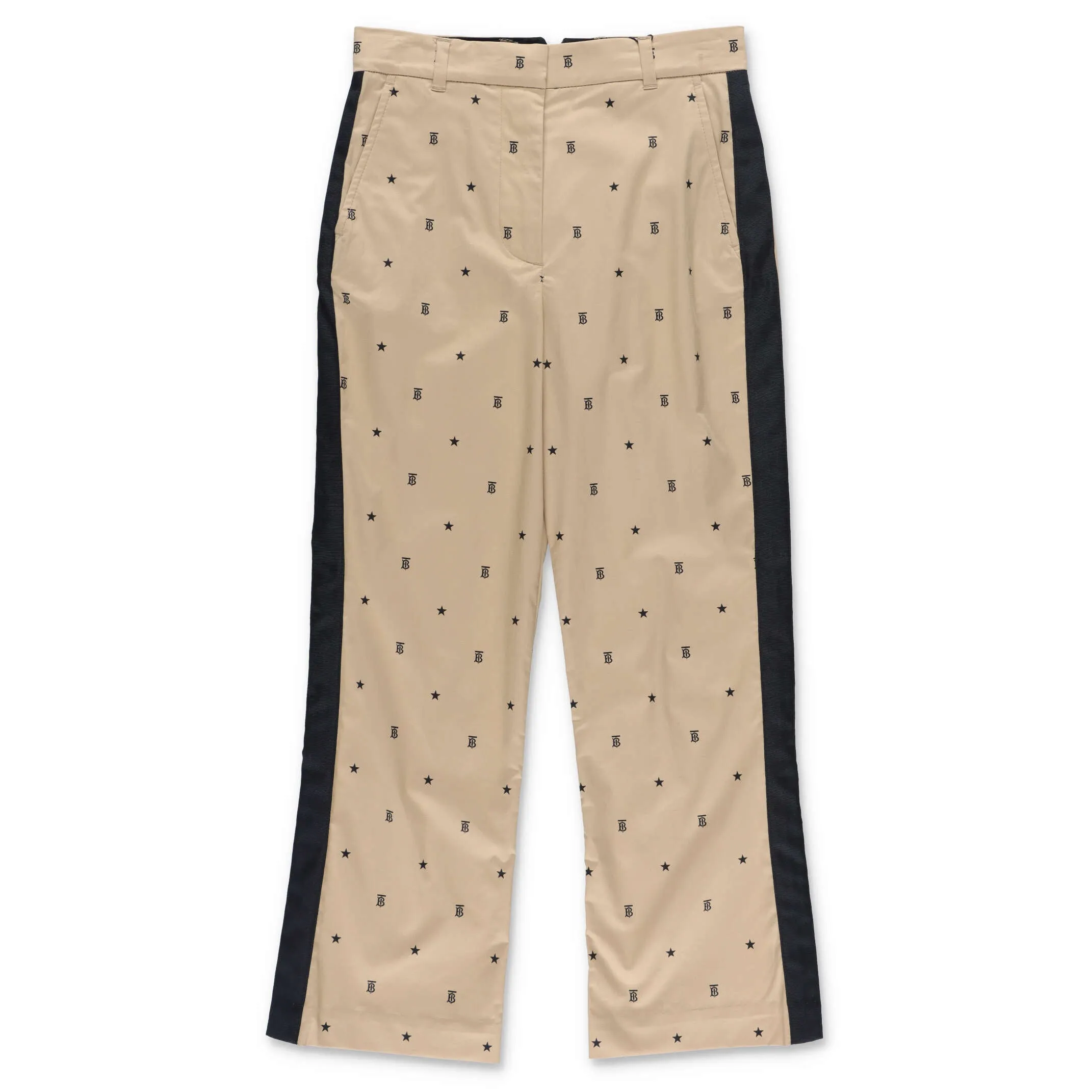 Burberry Kids Star And Monogram Motif Trousers