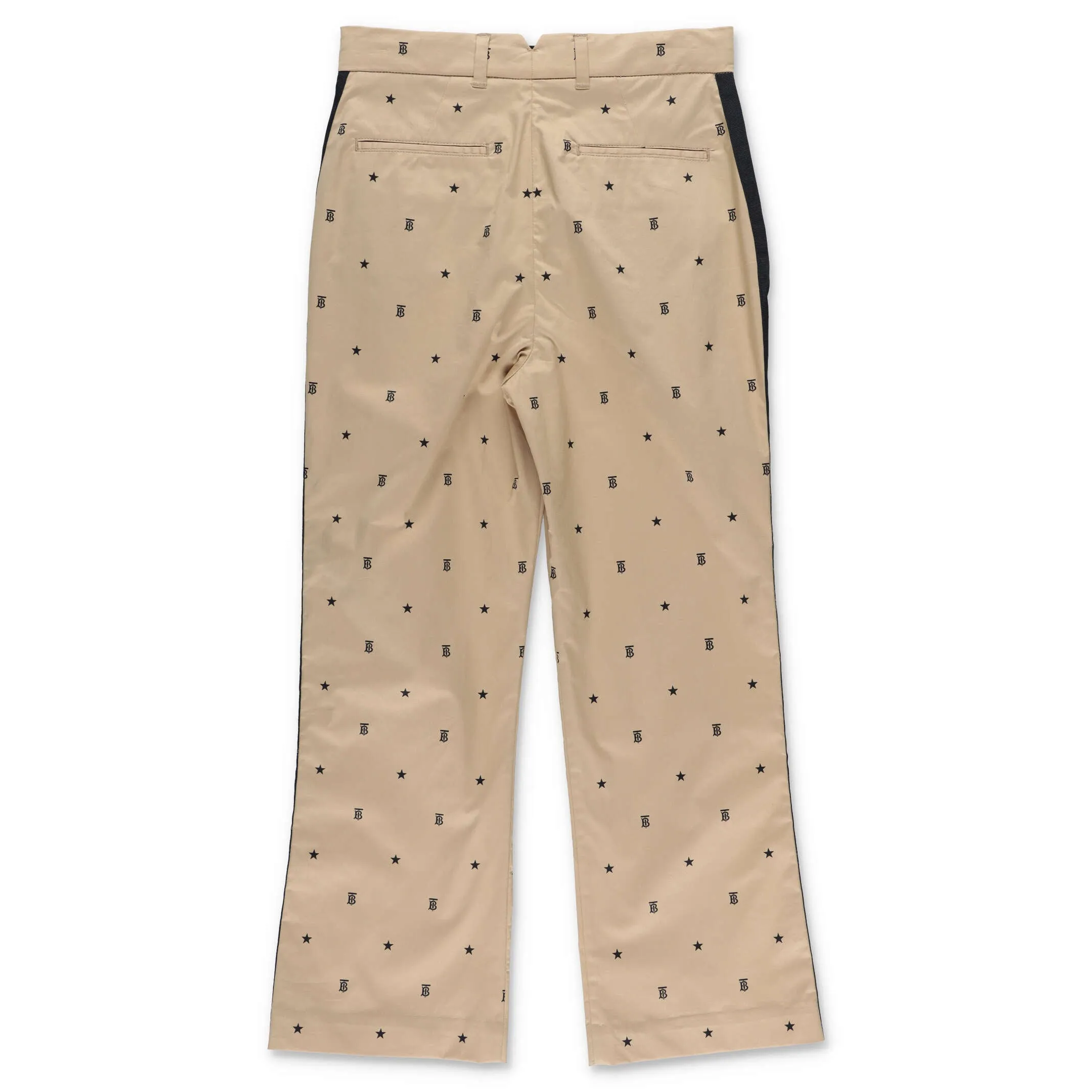 Burberry Kids Star And Monogram Motif Trousers