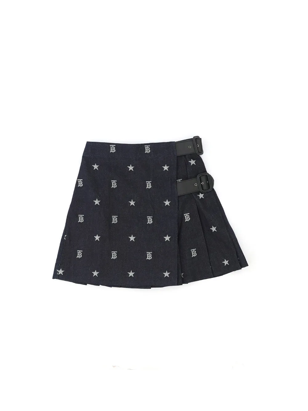 Burberry Kids Star Print Denim Skirt