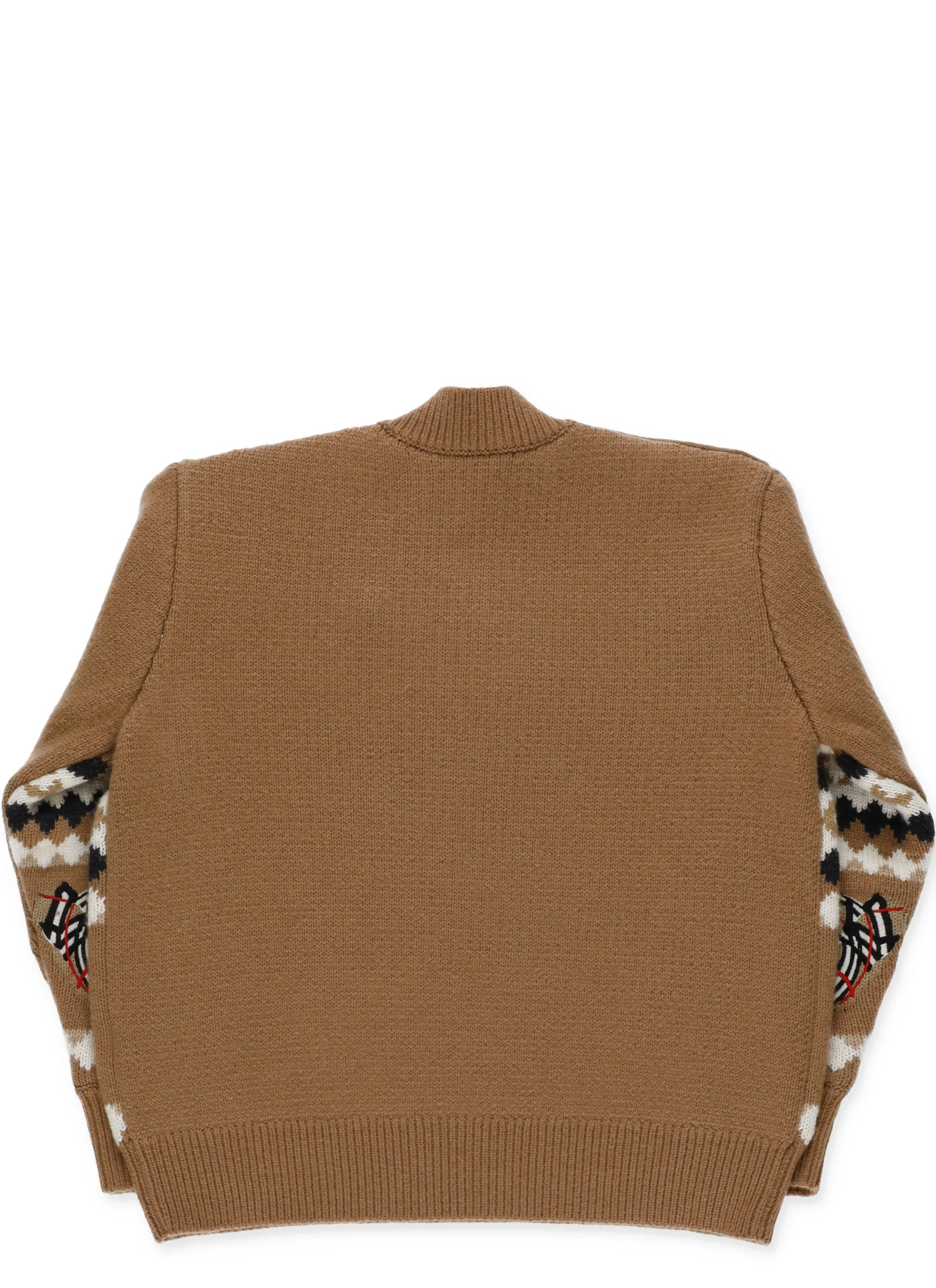 Burberry Kids Thomas Bear Geometric Intarsia-Knit Jumper