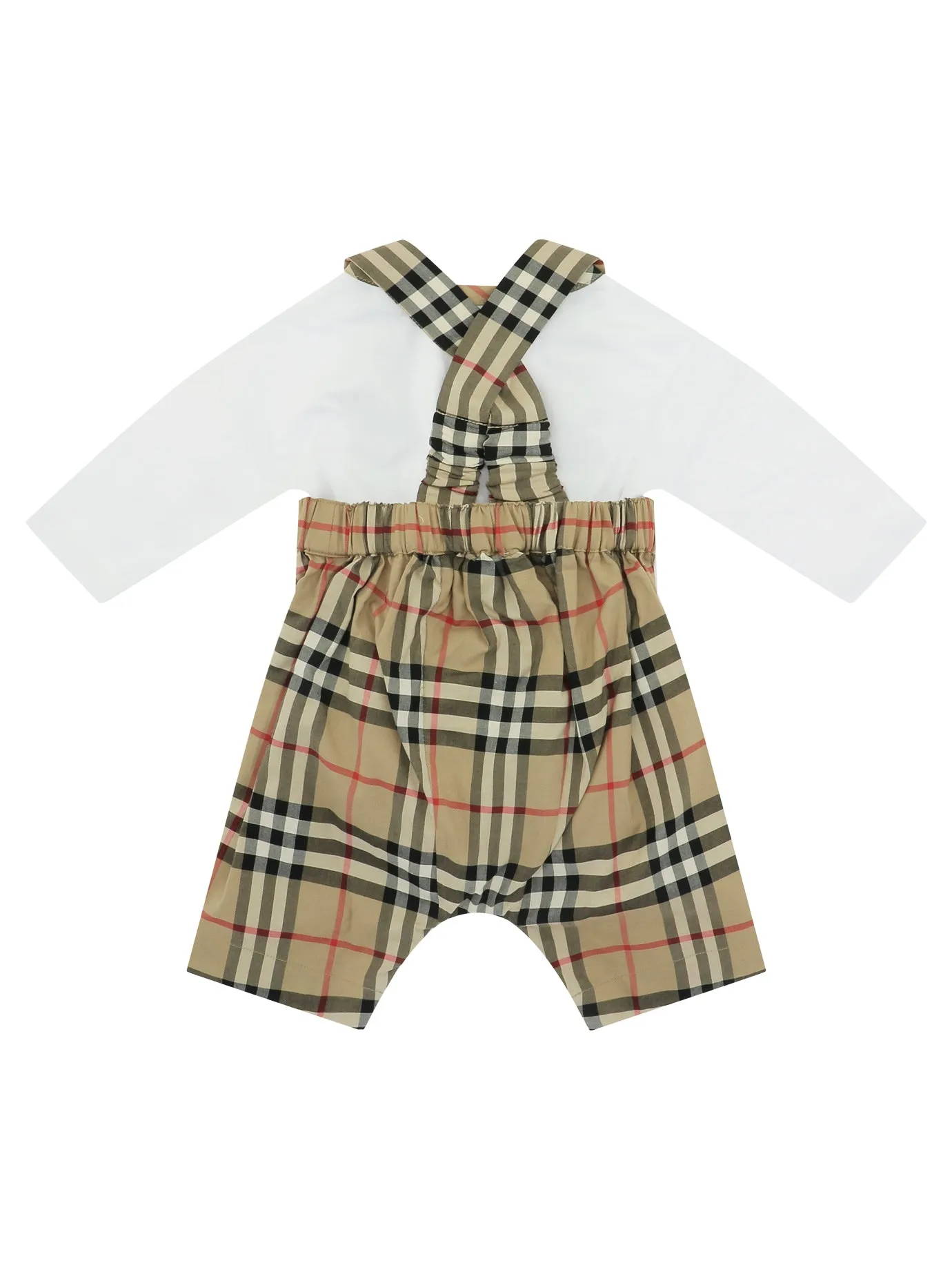 Burberry Kids Two-Piece Vintage Check Dungaree Set
