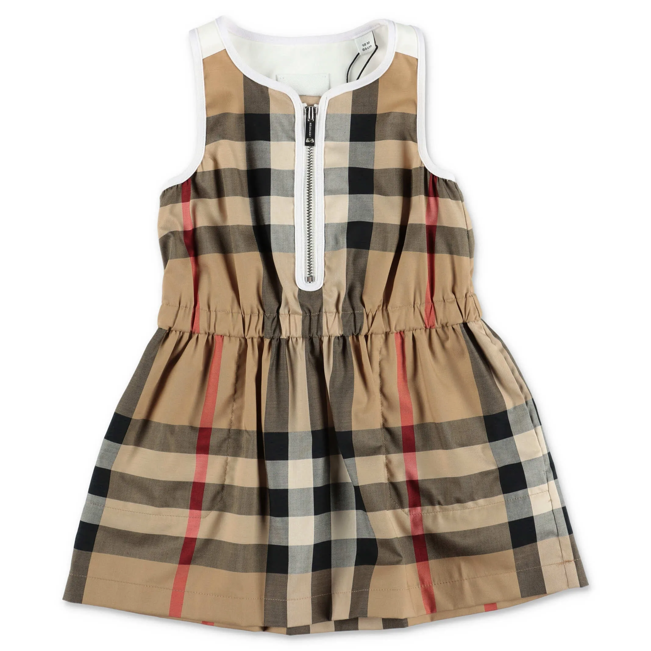 Burberry Kids Vintage Check Crewneck Sleeveless Dress
