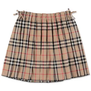 Burberry Kids Vintage Check Pleated Skirt