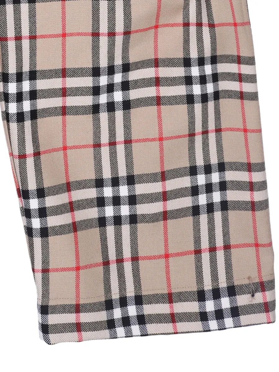 Burberry Kids Vintage Check Sailor Pants