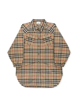 Burberry Kids Vintage Check Shirt Dress