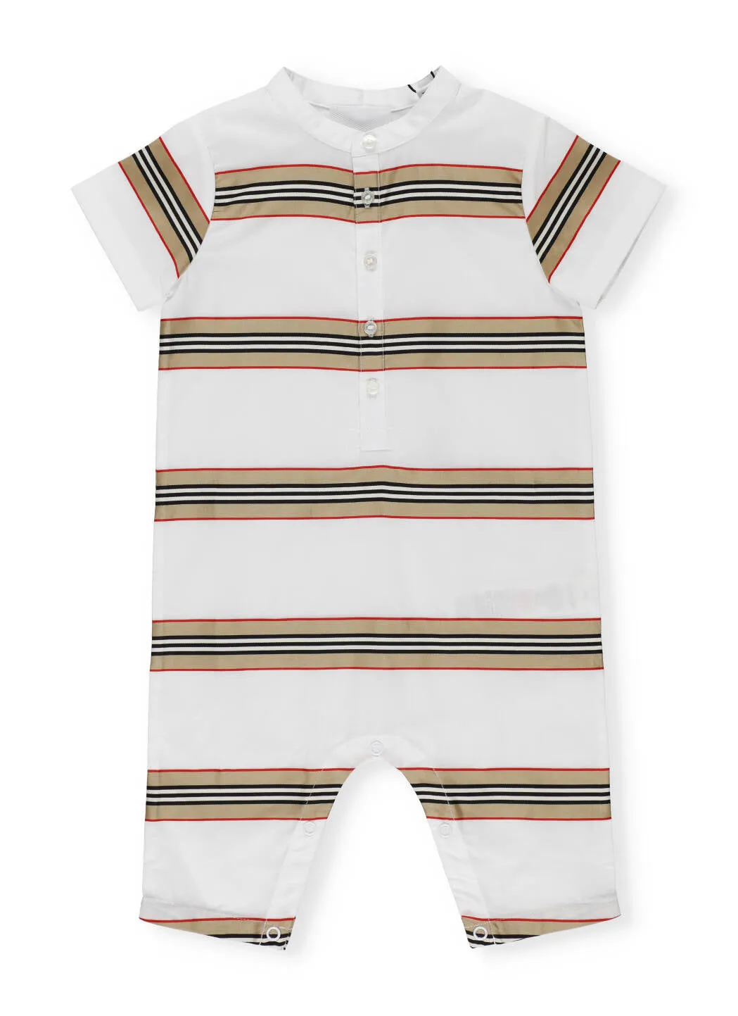 Burberry Kids Vintage Check Stripe Baby Romper