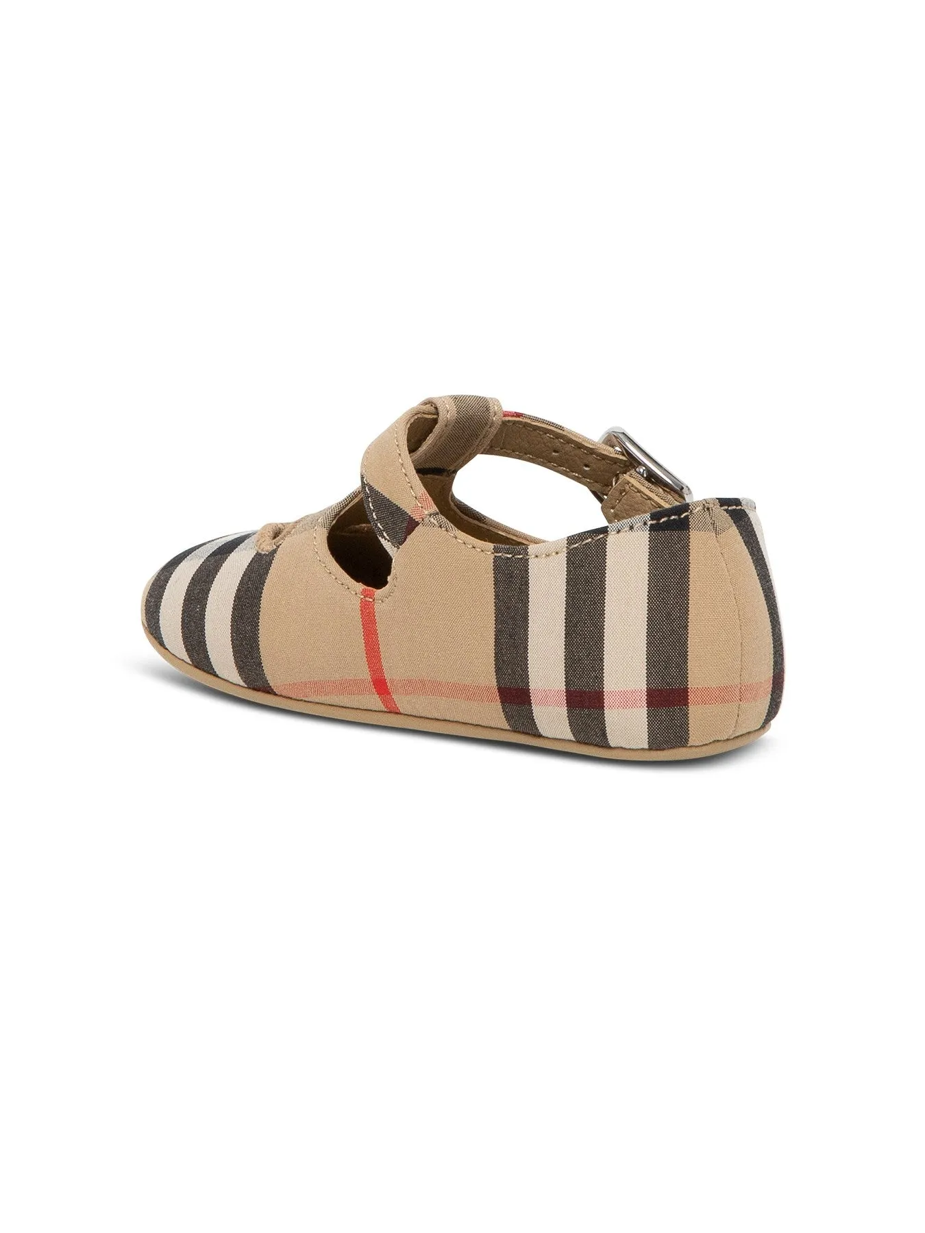 Burberry Kids Vintage Check T-Bar Crib Shoes