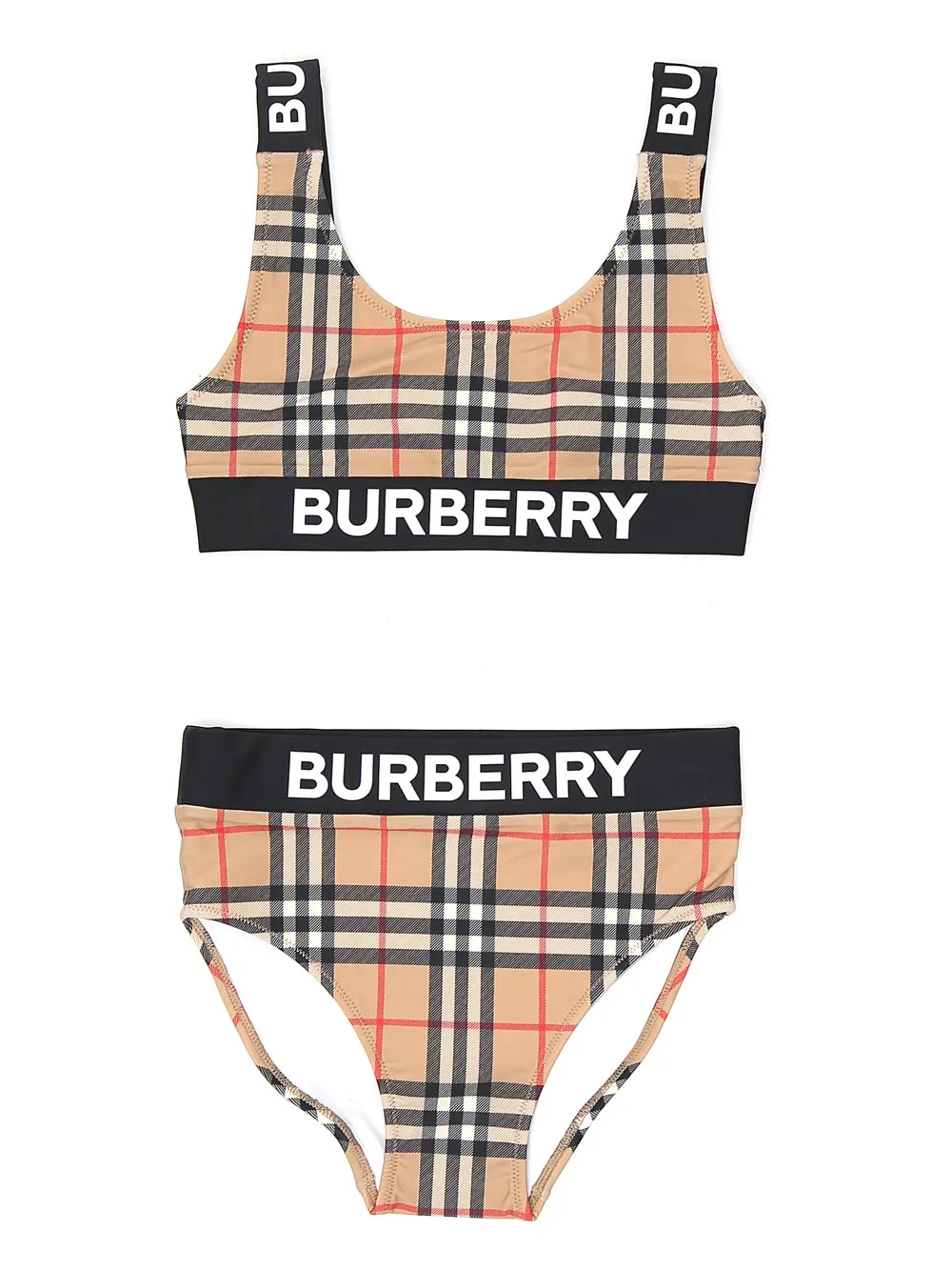 Burberry Kids Vintage Check Two-Piece Bikini Set