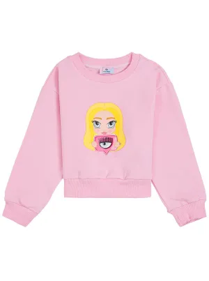 Chiara Ferragni Kids Mascot Motif Sweatshirt