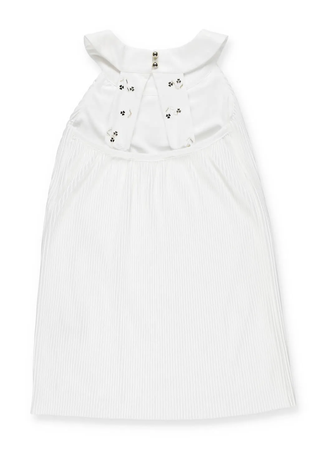 Chlo Kids Bead Embellished Ribbed Dress