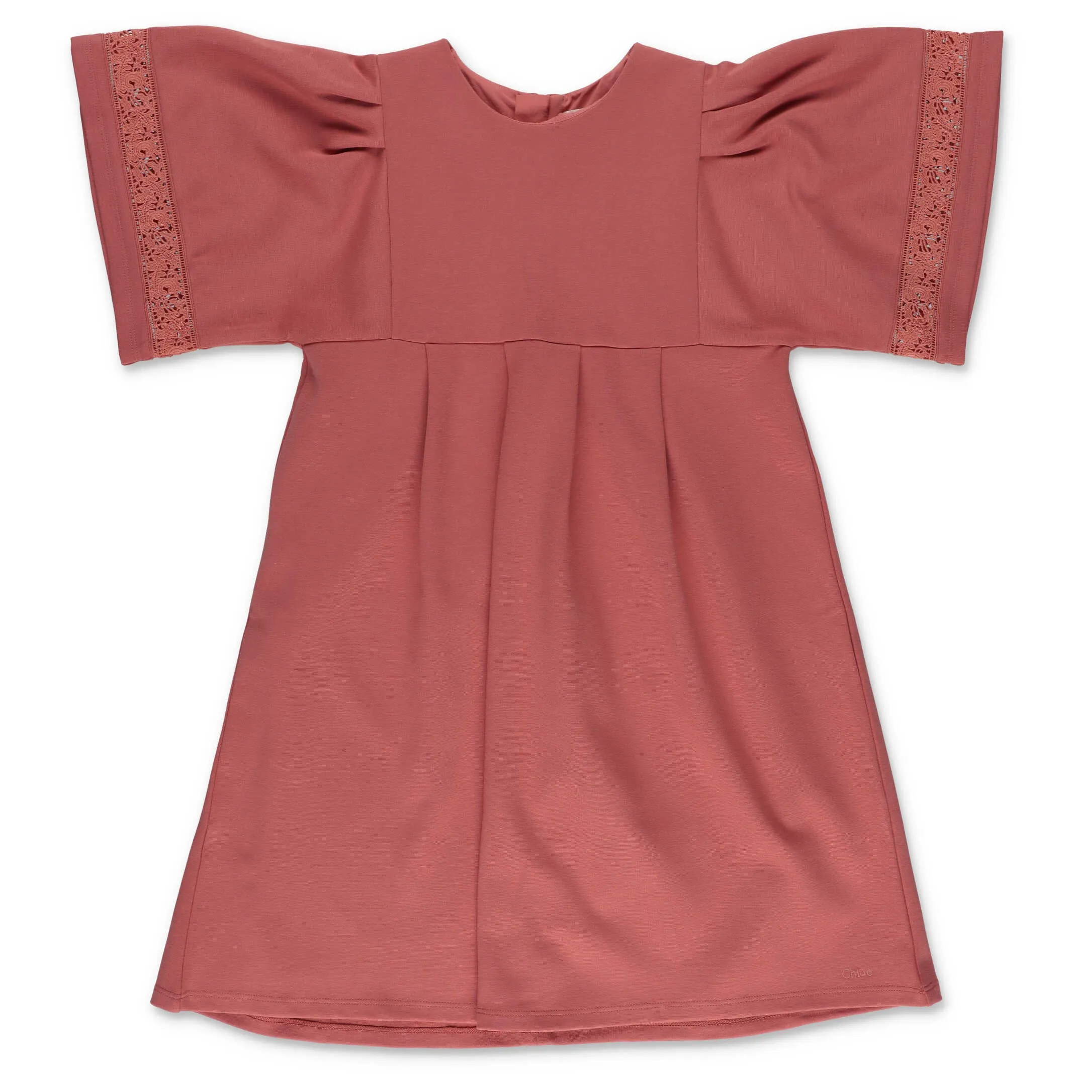 Chlo Kids Broderie Anglaise Embellished Dress