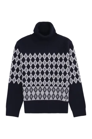 Chlo Kids Diamond Knit Turtleneck Jumper