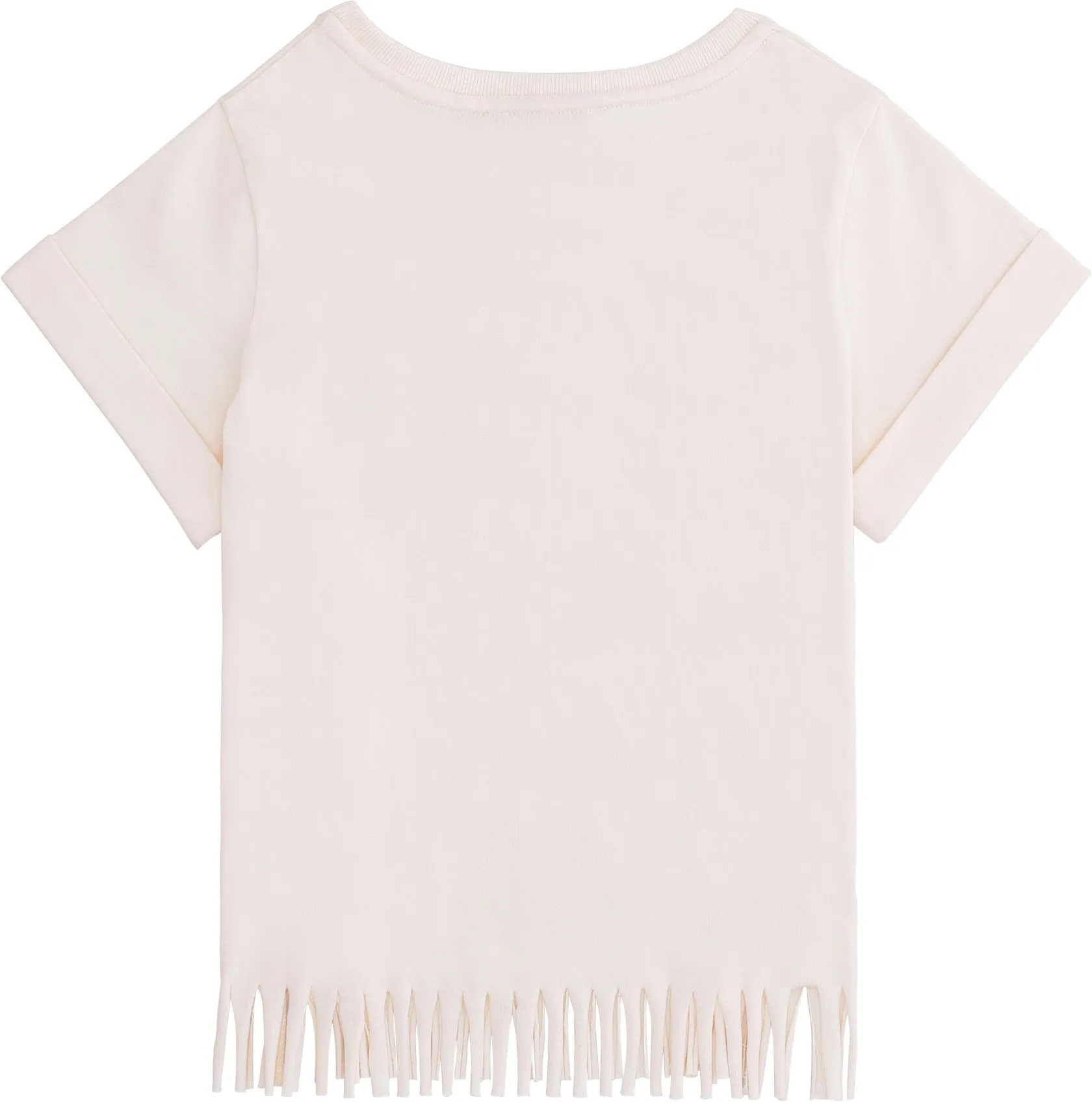 Chlo Kids Fringed Hem T-Shirt