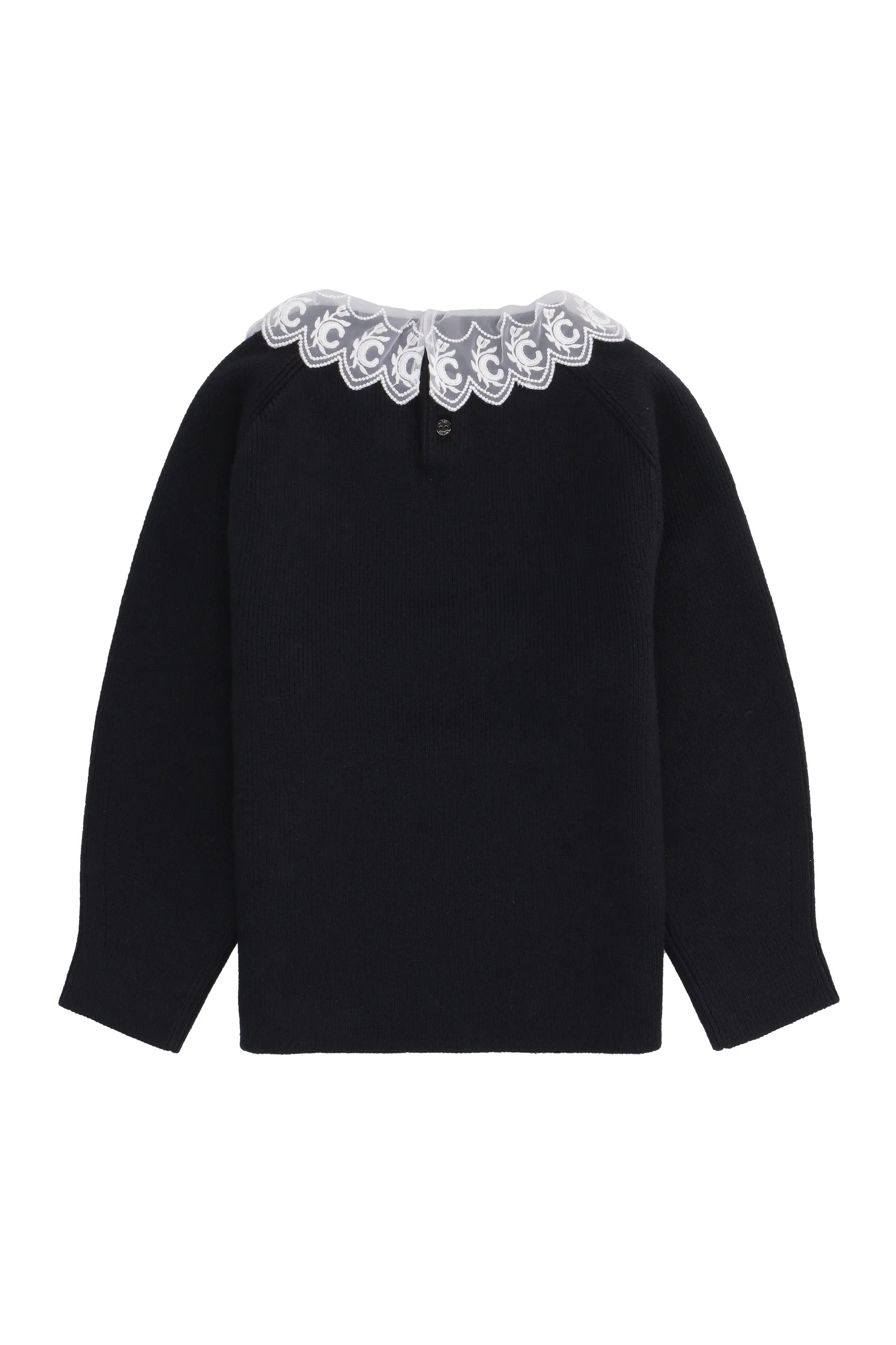 Chlo Kids Lace Collar Jumper