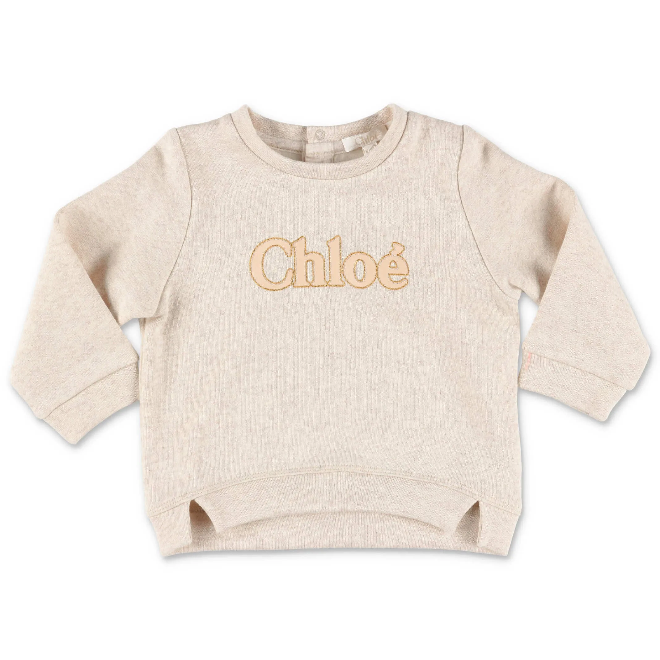 Chlo Kids Logo Embroidered Crewneck Sweatshirt