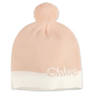Chlo Kids Logo Intarsia Beanie
