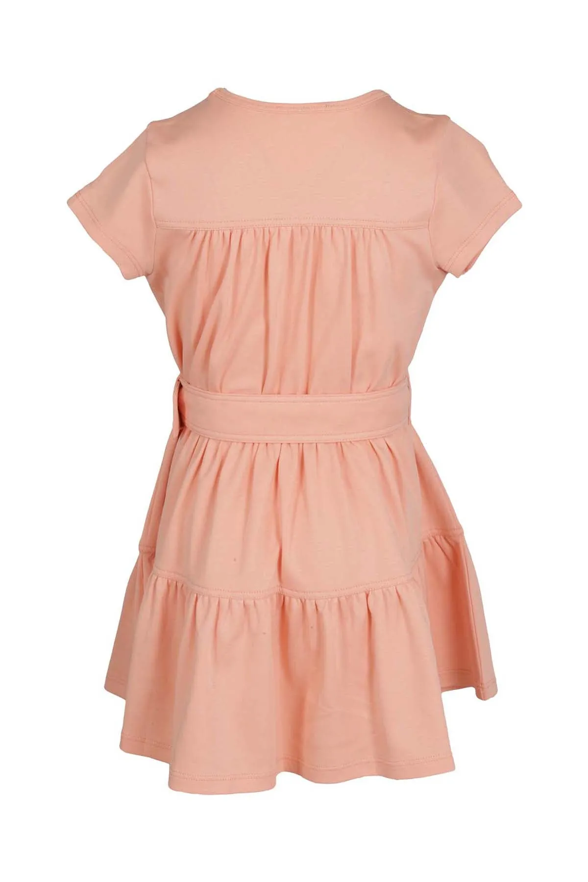 Chlo Kids Logo Printed Belted Waist Dress