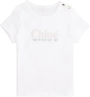 Chlo Kids Logo Printed T-Shirt