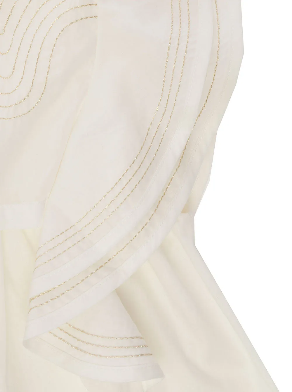 Chlo Kids Ruffled Sleeveless Crewneck Dress