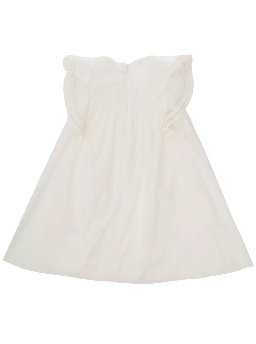 Chlo Kids Ruffled Sleeveless Crewneck Dress