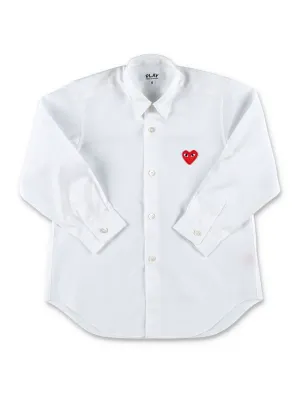 Comme des Garons Play Kids Heart Patch Shirt