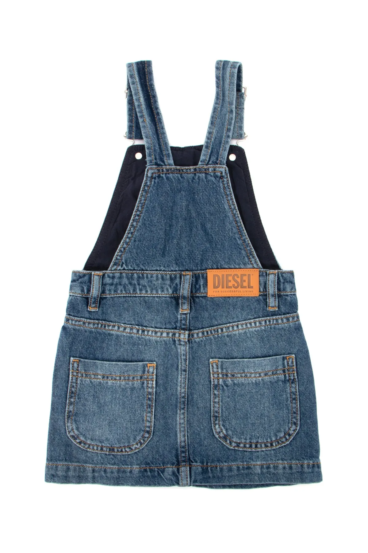 Diesel Kids Dretti Denim Pinafore Dress
