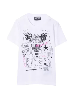 Diesel Kids Graphic Printed T-Shirt