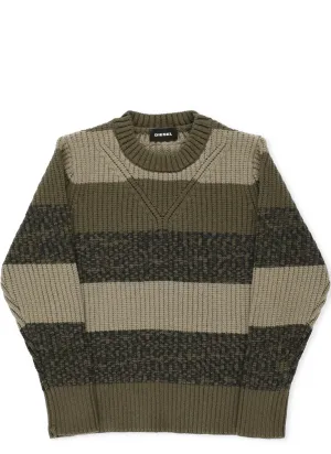 Diesel Kids Kcobalt Striped Knit Jumper