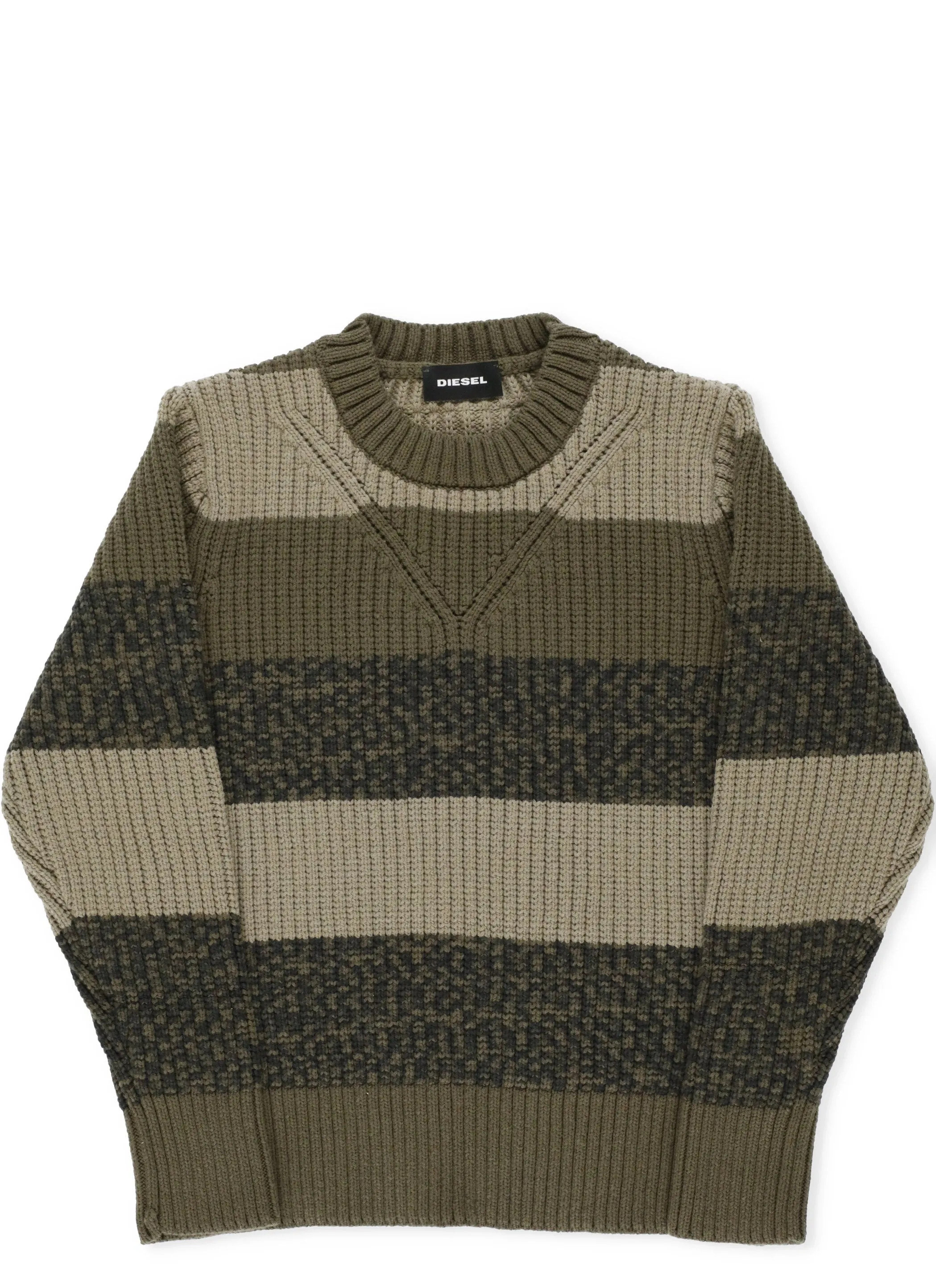 Diesel Kids Kcobalt Striped Knit Jumper