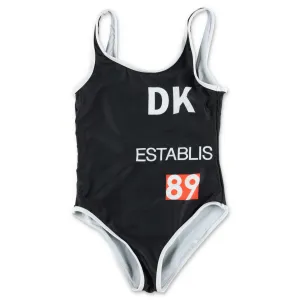 DKNY Kids Logo Print Swimsuit