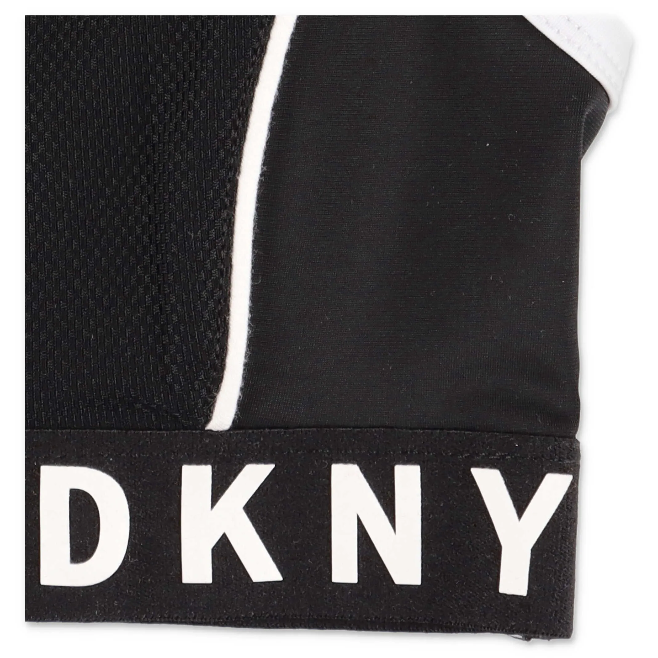 DKNY Kids Logo Tape Crop Top