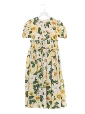 Dolce & Gabbana Kids Camellia Print Dress