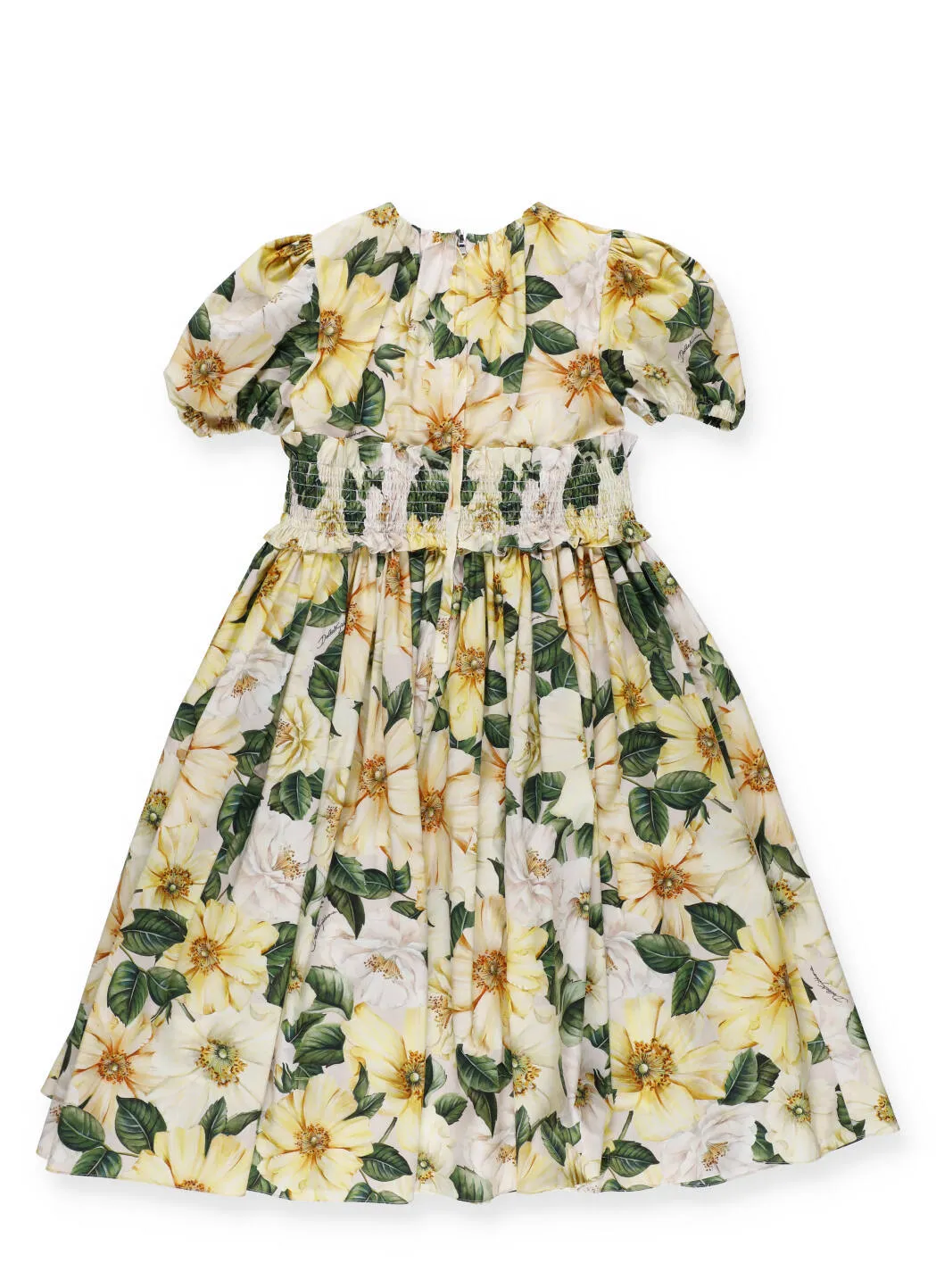 Dolce & Gabbana Kids Camellia Print Dress