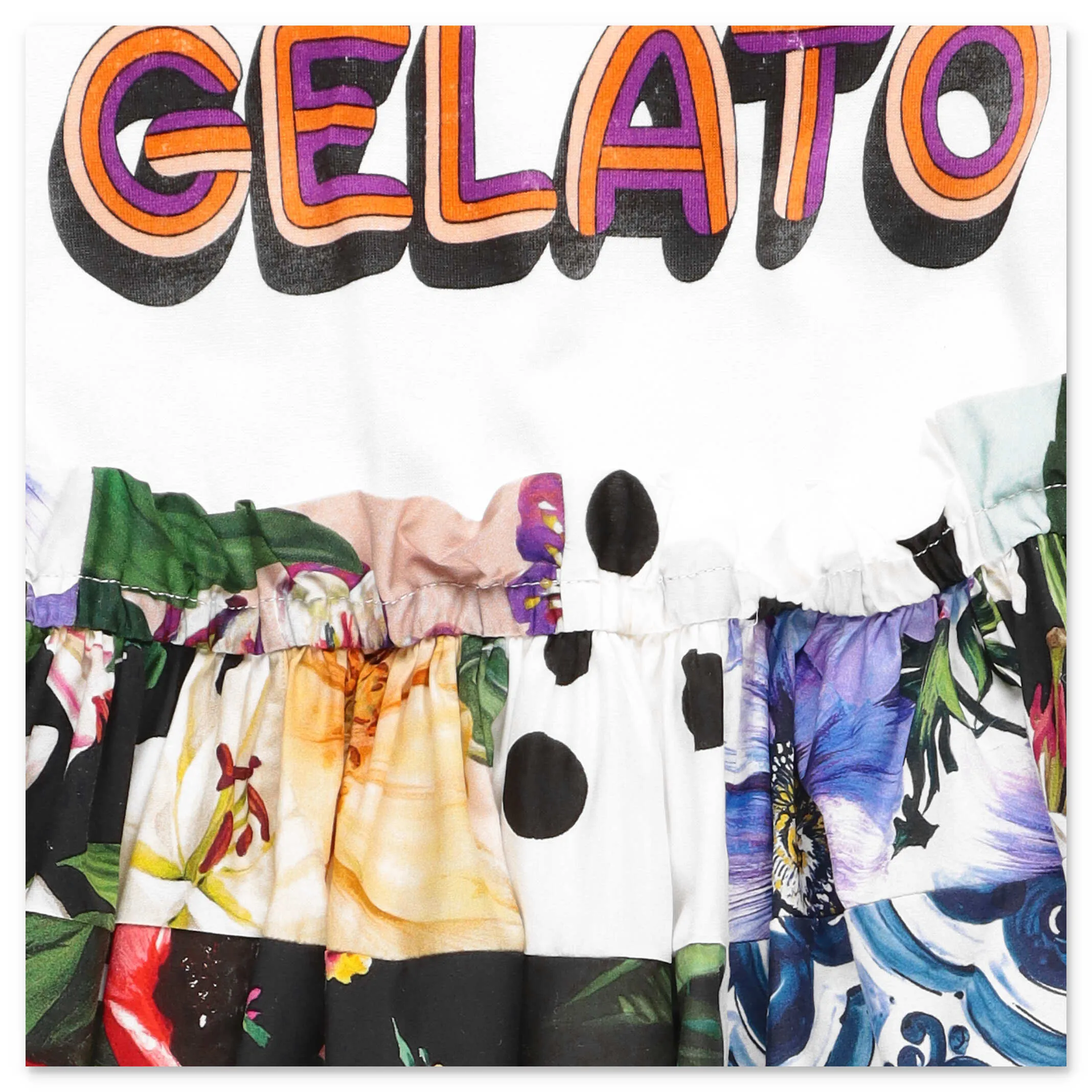 Dolce & Gabbana Kids I Love Gelato Print Dress