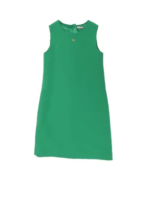 Dolce & Gabbana Kids Logo Plaque Crewneck Sleeveless Dress